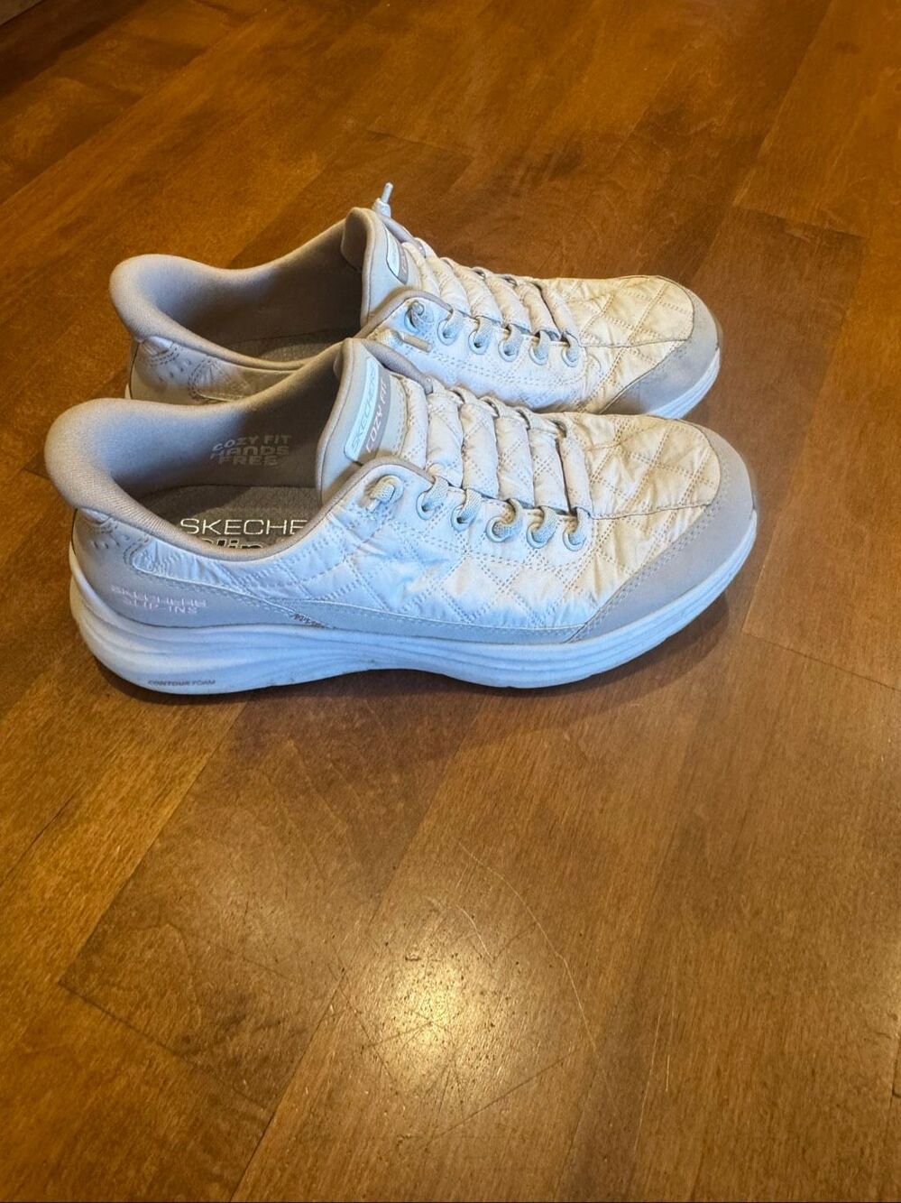 Skechers Slip-ins Cozy Fit Contour Foam Women’s 7.5 Natural Taupe 150404